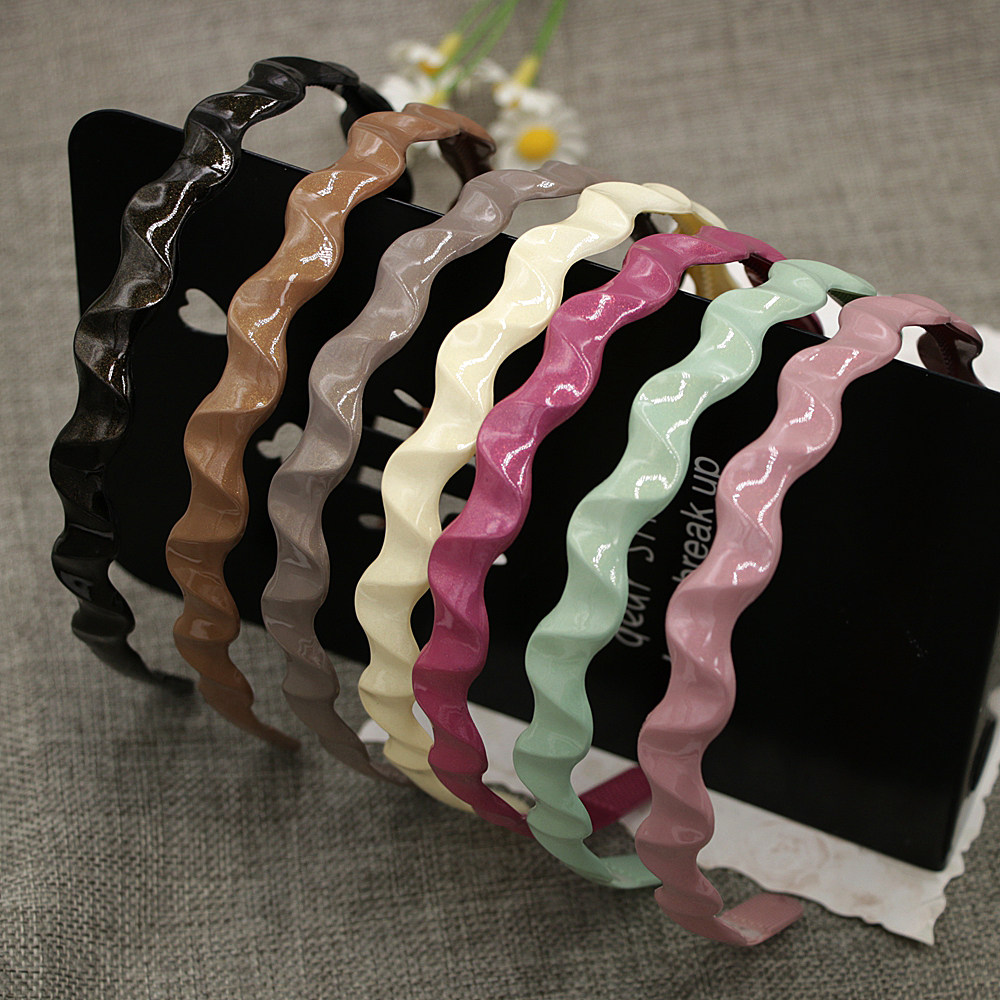 发箍女2026新款头箍波浪洗脸带齿防滑碎发发卡发窟金粉亮光面发捆