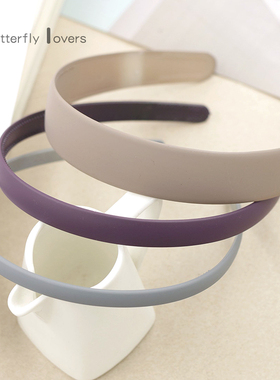 韩版哑光压发箍塑料磨砂气质头箍防滑洗脸盘发亚克力不易拉断发卡