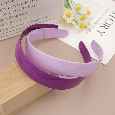 发箍女儿童学生洗脸外带头箍亮面纯色碎发网红净面压发发卡头饰品