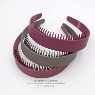 发箍女洗脸敷面膜头箍前额碎发哑光带齿防滑气质可拉直发卡头饰品