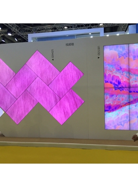 联想高清液晶拼接屏46寸49寸55寸不规则电动LED广告商用显示屏幕