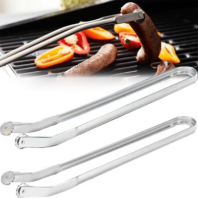 新品 BBQ Sausage Turning Tongs 烧烤香肠转动钳香肠夹子