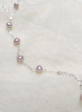 淡水珍珠纯银手工手链