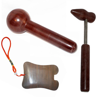 木鱼石刮痧板  按摩 经络梳 抛光圆片木鱼石 泰山玉锤子买2送1