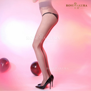 珞樱深裆360无缝丝袜 脚尖透明无痕超薄性感连裤袜夏女情趣8333