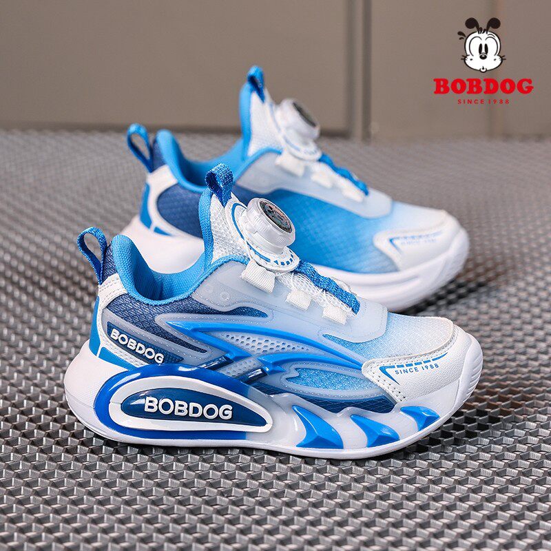 巴布豆童鞋男童运动鞋2026春秋新款轻便透气网鞋男孩儿童跑步鞋子