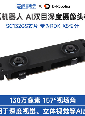 RDK X5 地瓜机器人 AI 双目摄像头 深度视觉 SC132GS 双130万像素