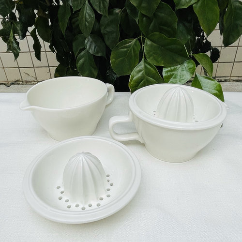 出口德国陶瓷榨汁器手动榨汁机柠檬夹工具橙汁压汁器机挤拧柠檬汁