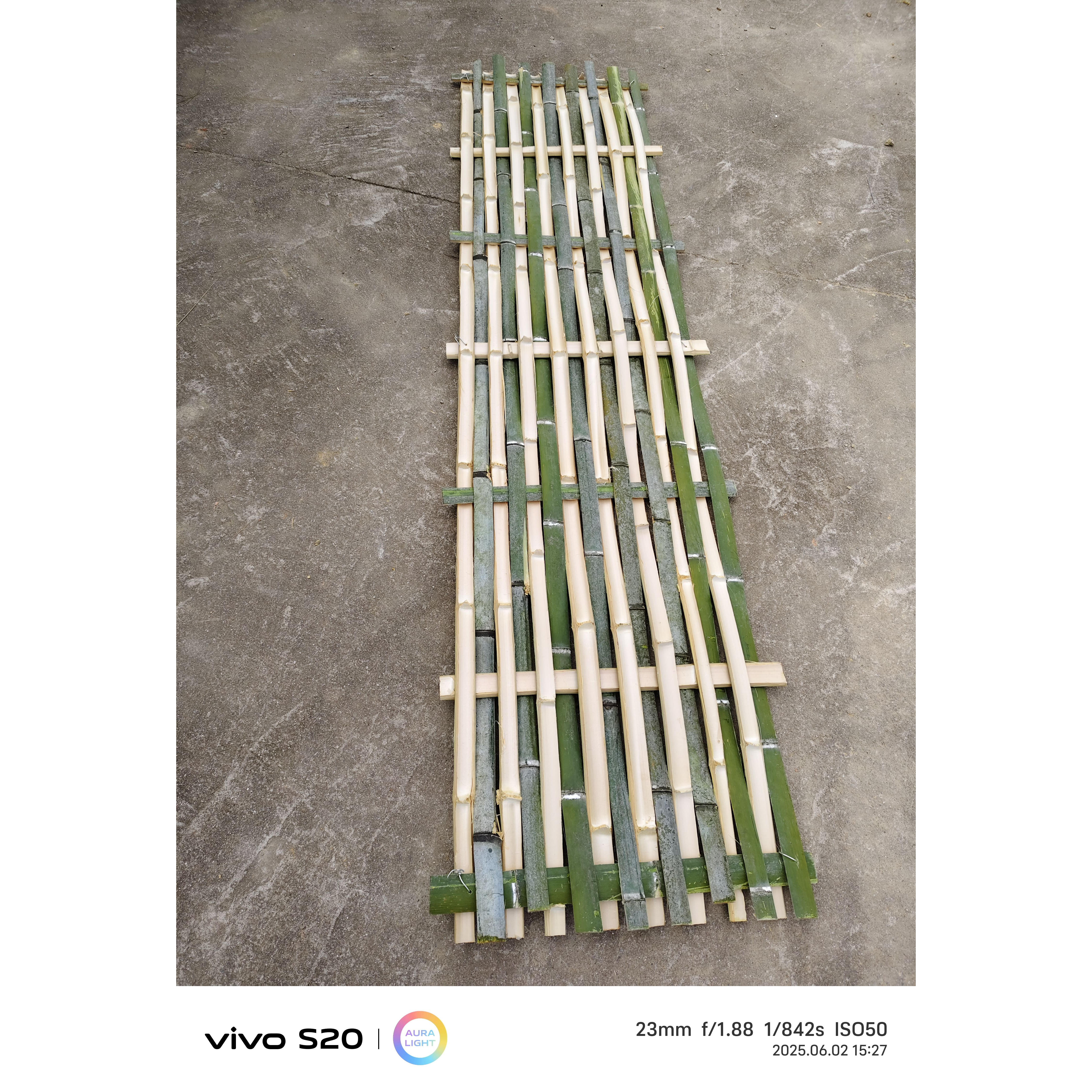 福建竹排竹篱笆围栏跳板手工制作