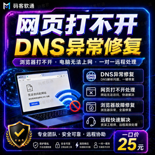 电脑网页浏览器打不开上不了网