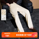 新款 加绒休闲裤 保暖长裤 三彩2025冬季 高腰直筒裤 气质通勤显瘦M
