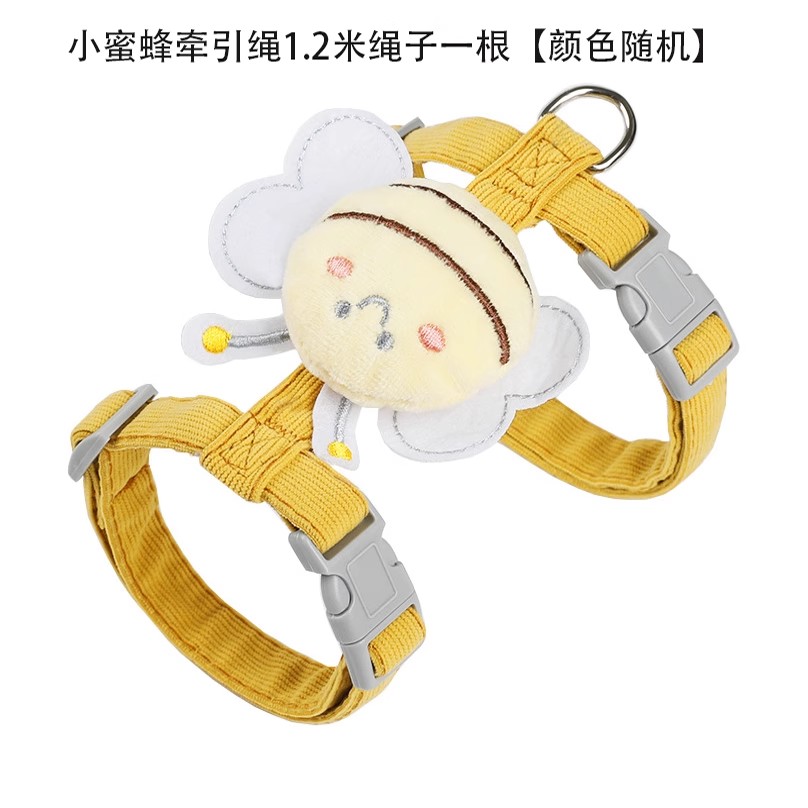 猫咪牵引绳防挣脱溜小奶猫背心式工字型牵引绳外出专用宠物出门