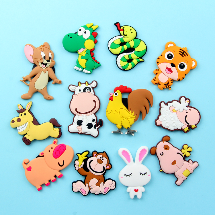 12生肖可爱儿童早教礼物软胶磁贴