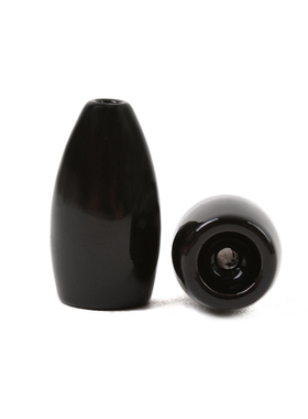 子弹形 钨坠 Tungsten Flipping/Worm Weight 渔具配件 黑色绿色