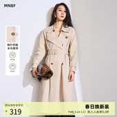英伦风衣外套女 曼诺比菲春秋小个子中长款 商场同款