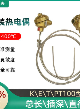 WRCK2-221铠装热电偶 Pt100传感器热电阻K E型热电偶 温度传感器