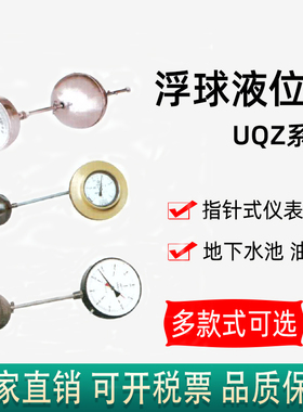 上仪五厂UQZ-1-0012浮球液位计DN100顶装式法兰 机械式指针船用表
