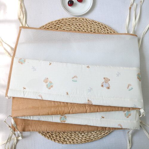 北欧ins纯棉 婴儿童拼接床 透气防撞 网围夏季床围28*190