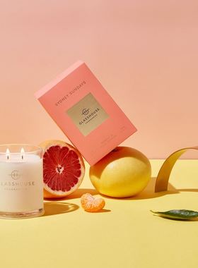 澳洲直邮glasshouse香薰大豆蜡烛迷失室内家用卧室持久香小众380g
