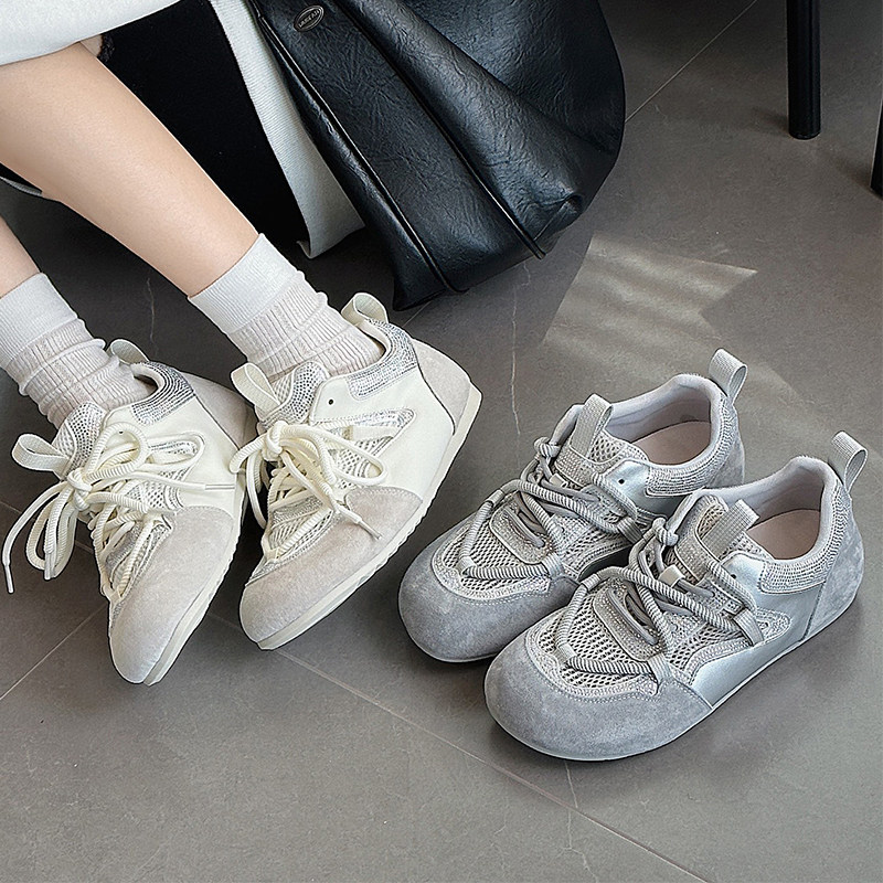 爱足雅大码女鞋显脚小时尚网面鞋