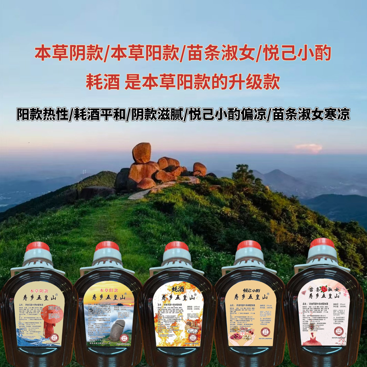 灵芝黄精肉苁蓉杜仲叶黄芪桂圆桑椹等中药酿造无添加微醺药材酒