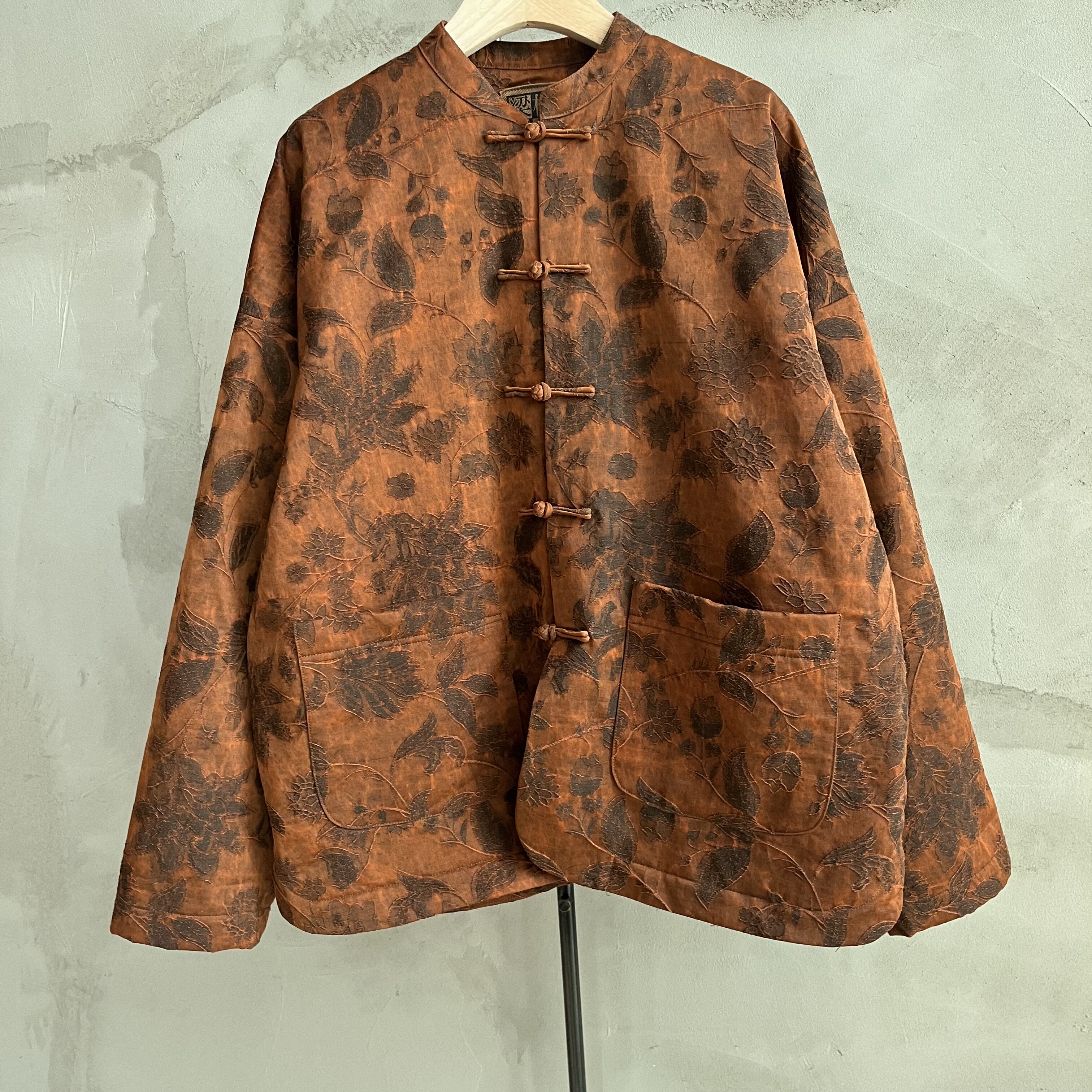 沉香布衣草堂提花棉外套短衣香云纱蚕丝混纺自制新中式C25w11257