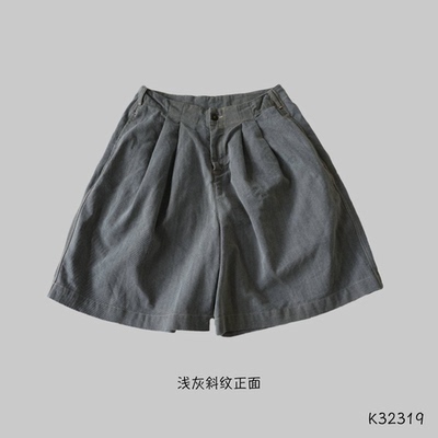 沉香布衣草堂几见短裤休闲宽松亚麻棉混纺23219