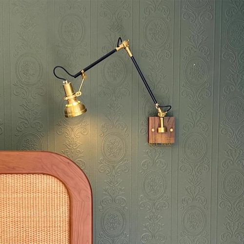 复古全铜多功能万向壁灯