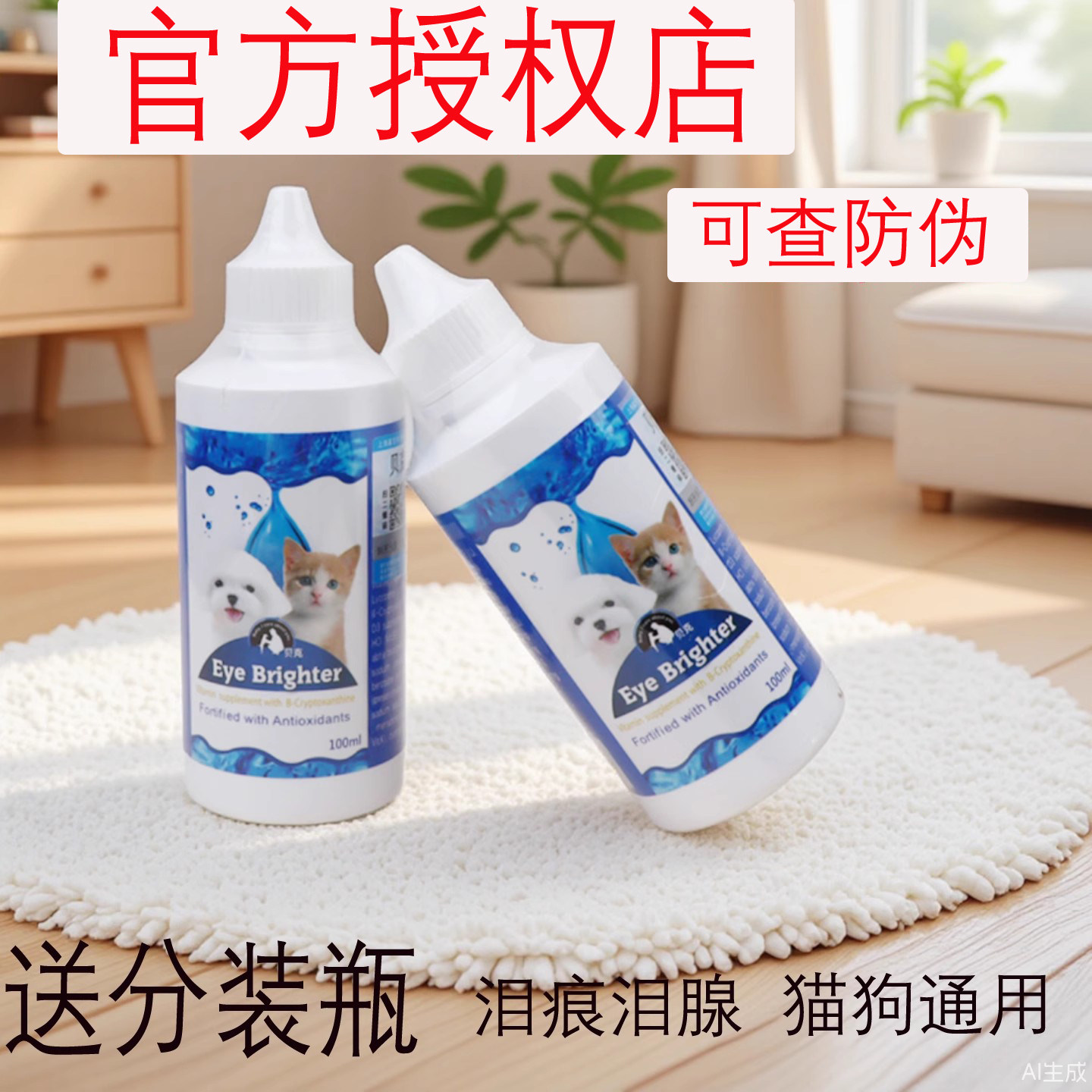 贝克泪痕液台湾亮眼口服液犬猫狗