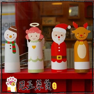 圣诞贺卡standing card 立体圣诞折叠贺卡信封卡片祝福卡片 4款