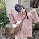 高转化2025新数据流量皮毛一体短款外套女182-8528P185K268，女装皮草，帛香坊