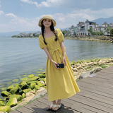 高转化2025新款糖果色超仙麻感时尚连衣裙182-8560-P110K168，女装连衣裙，帛香坊