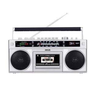IMUK 全新80年代老式录音机磁带机U盘TF插卡蓝牙音箱FM收音机充电