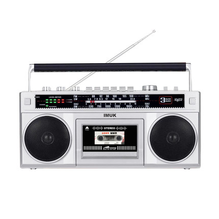 IMUK 全新80年代老式录音机磁带机U盘TF插卡蓝牙音箱FM收音机充电
