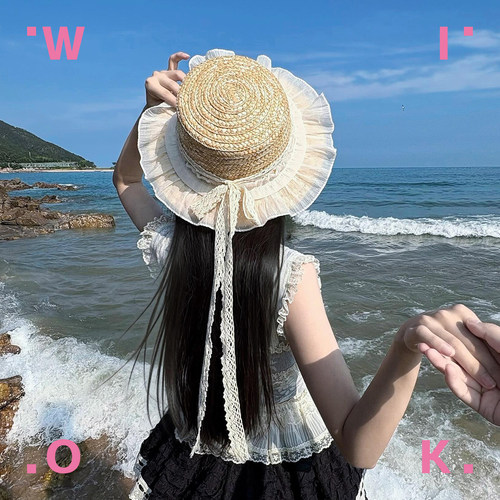 原创手作lolita夏季草帽女系JK