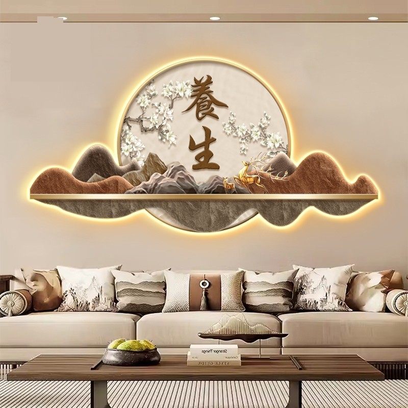 美容院墙面装饰画足浴推拿灯画造型壁画形象墙高级中医养生馆挂画,家居饰品,现代装饰画,淘宝优惠券,粉丝福利购,淘宝优惠卷