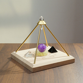 天然白水晶沃格尔12面金字塔原石打磨能量放大器伊能静同款 摆件