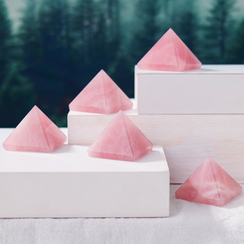 runyangshi水晶天然金字塔摆件