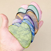 天然玉石粉水晶刮痧板面部提升按摩专用刮脸板脸部提拉全身通用女