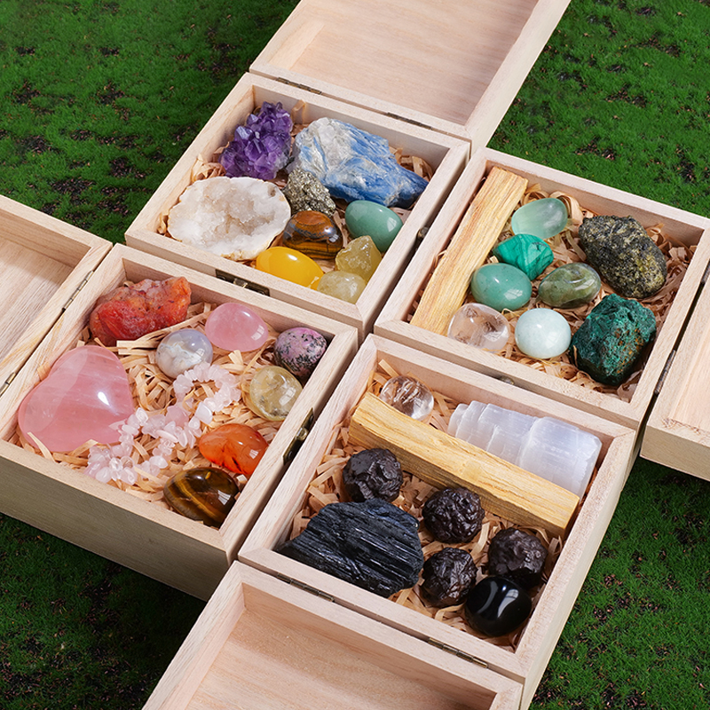 天然水晶原石摆件矿石化石岩石