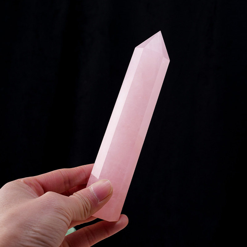天然马达加斯加粉水晶柱原石六棱柱消磁家居装饰桌面装饰品吉祥礼,饰品/流行首饰/时尚饰品新,摆件,淘宝优惠券,粉丝福利购,淘宝优惠卷