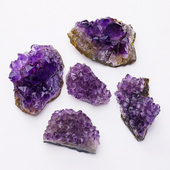 巴西天然紫水晶簇原石摆件矿石标本家居扩香石聚宝盆手链消磁净化