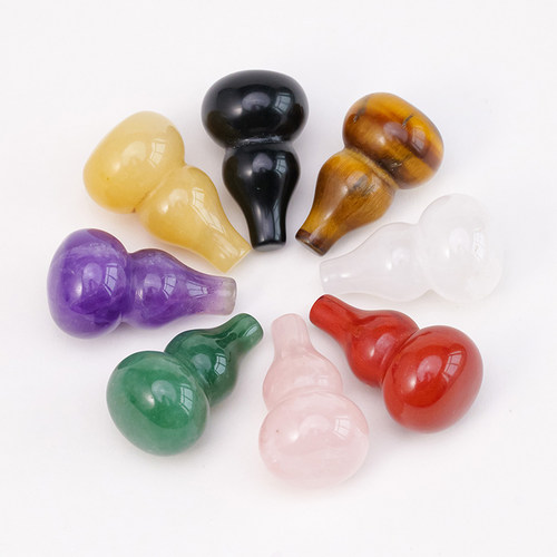 天然白水晶葫芦宝石玛瑙摆件