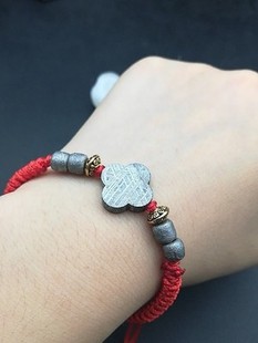 天然石陨石铁陨石配珠手链 男女款16-108颗项链 珠子天铁陨铁手串