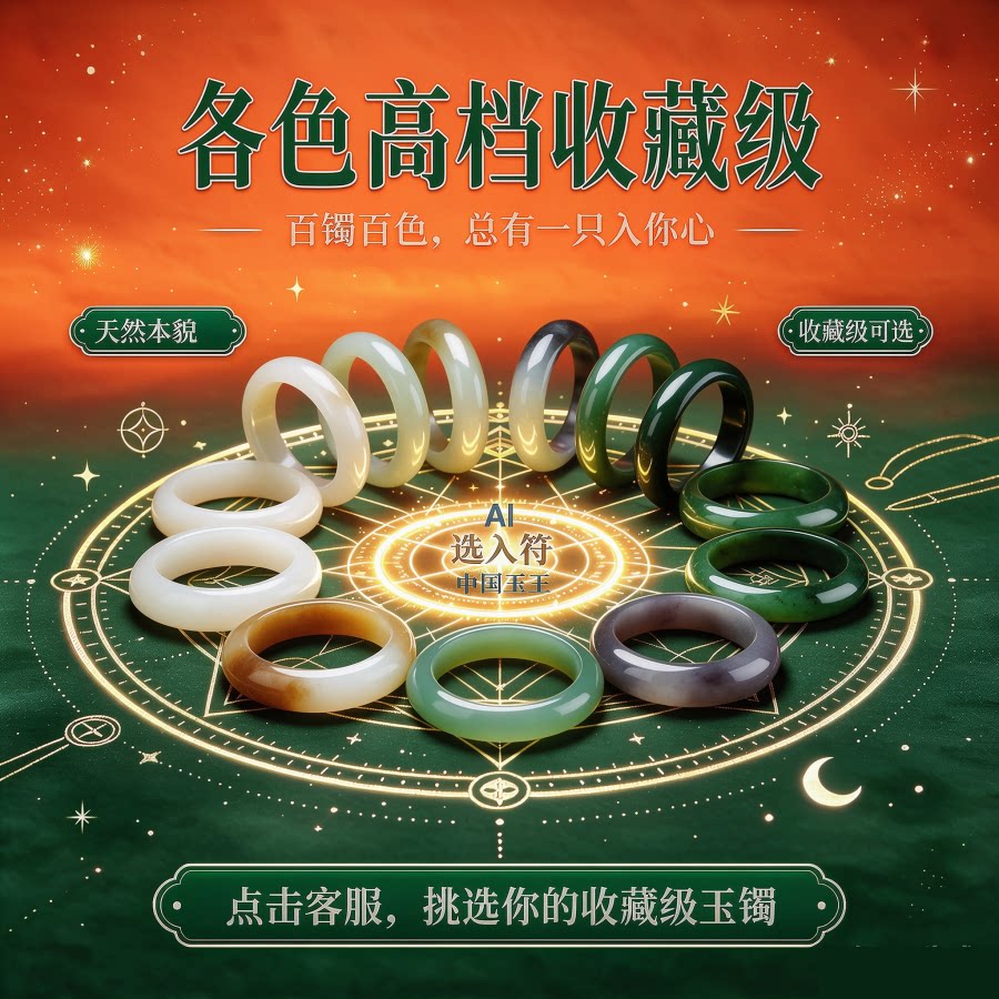 和田玉老料手镯圈口齐全带证书