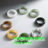 女款 白玉河真品时尚 玉镯子 多色可选天然正品 新疆和田玉籽料手镯