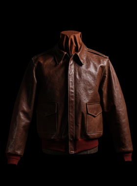 GIZEMO 二战15142合同号A-2夹克 意大利Cloe特别定制马皮 A2皮衣