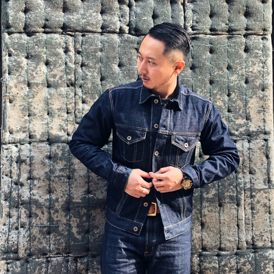 GIZEMO日本冈山面料牛仔夹克