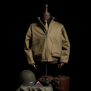GIZEMO 二战经典卡其色1代坦克夹克 狂怒TANKER JACKET 羊毛内里