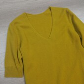 针织衫 原尾秋冬新款 简约醇山羊绒中袖 显瘦V领纯色减龄女百搭上衣